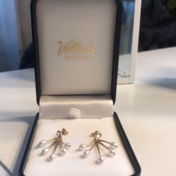 Pearl dropped earrings AUTHENTIC - Picture 2 of 5